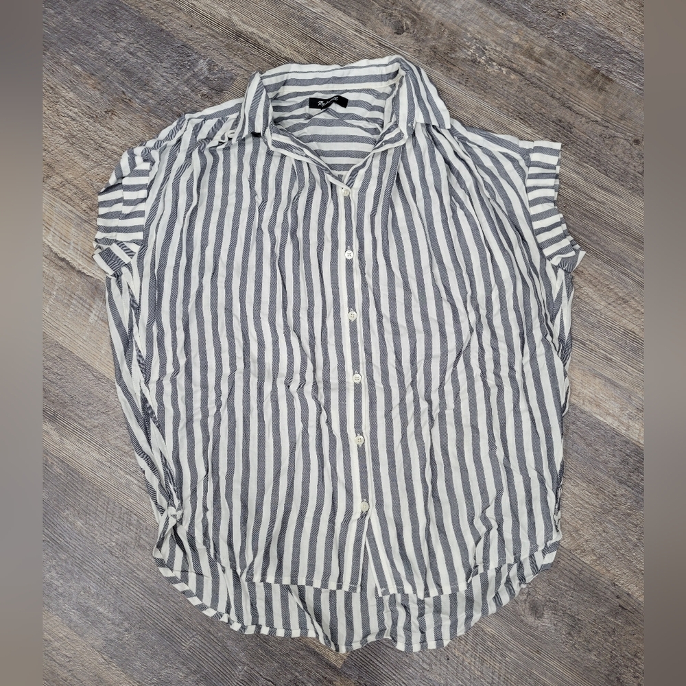 Madewell striped button down